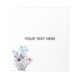 Create Your Own Floral Notepad