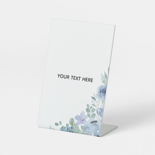 Create Your Own Floral  Pedestal Sign (Front)