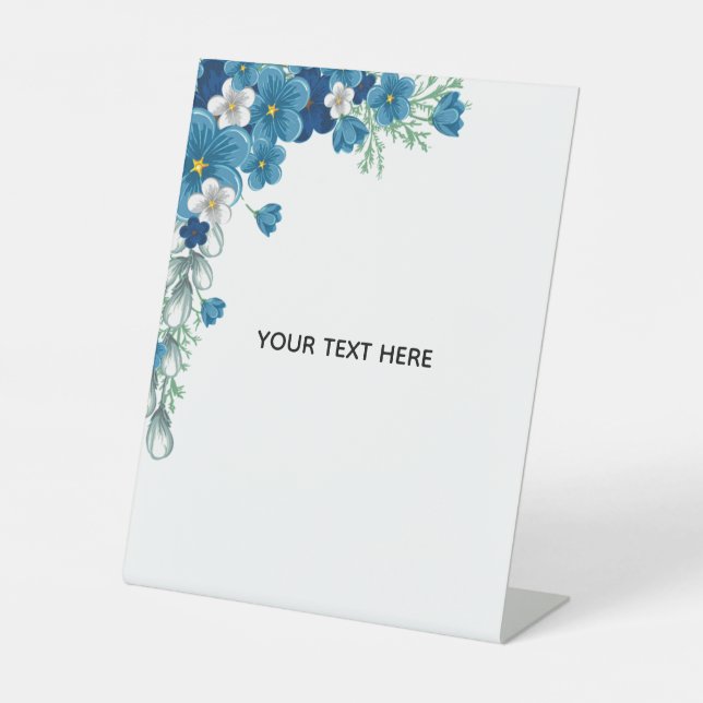 Create Your Own Floral Pedestal Sign (Front)