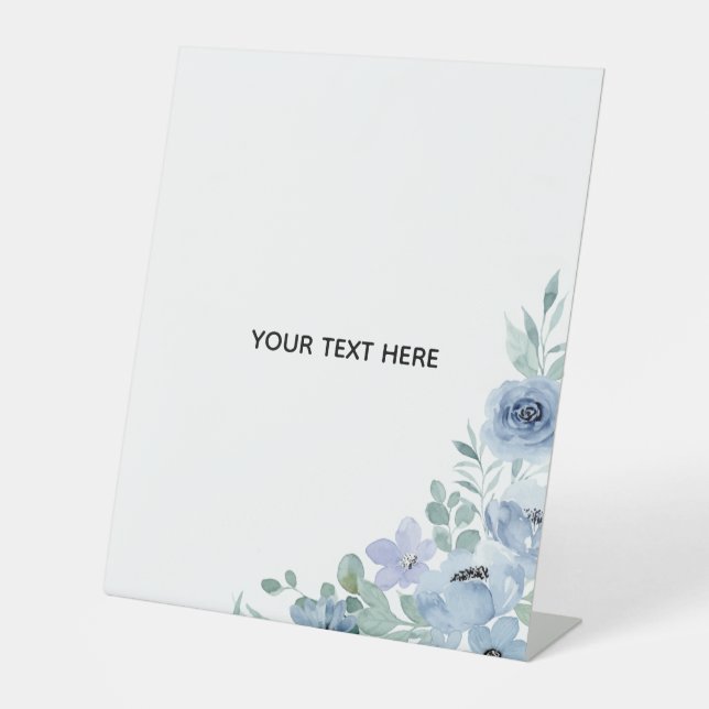 Create Your Own Floral  Pedestal Sign (Front)