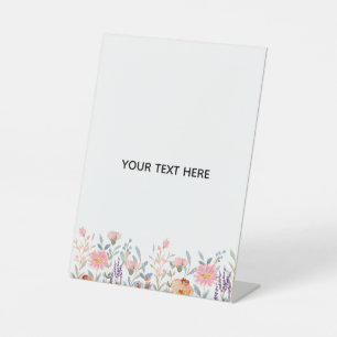 Create Your Own Floral  Pedestal Sign