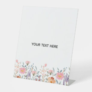 Create Your Own Floral Pedestal Sign