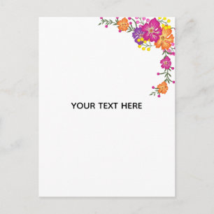 Create Your Own Floral Postcard