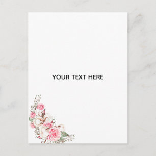 Create Your Own Floral Postcard