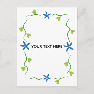 Create Your Own Floral Postcard