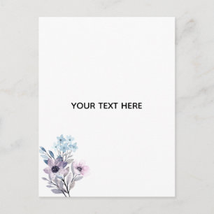 Create Your Own Floral Postcard