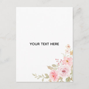 Create Your Own Floral Postcard