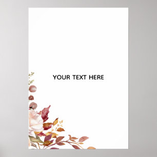Create Your Own Floral Poster