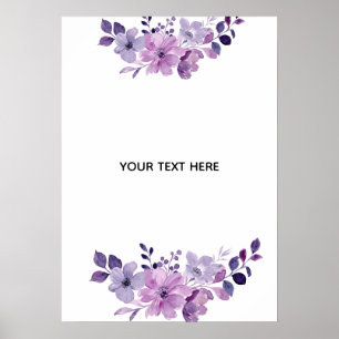 Create Your Own Floral Poster