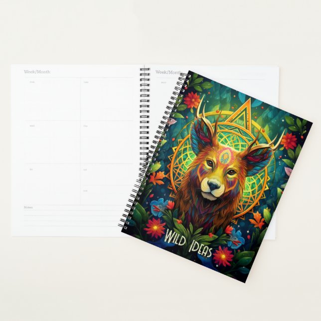 Create Your Own Floral Pronghorn Deer Planner (Display)