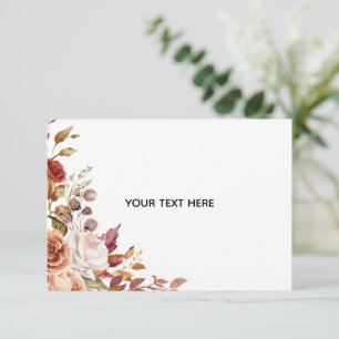 Create Your Own Floral Response Card