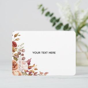 Create Your Own Floral Response Card