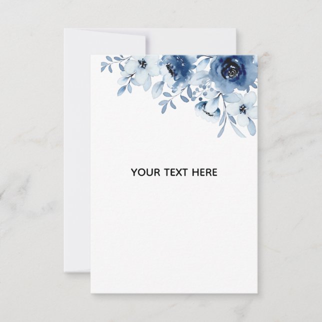 Create Your Own Floral RSVP Card (Front)