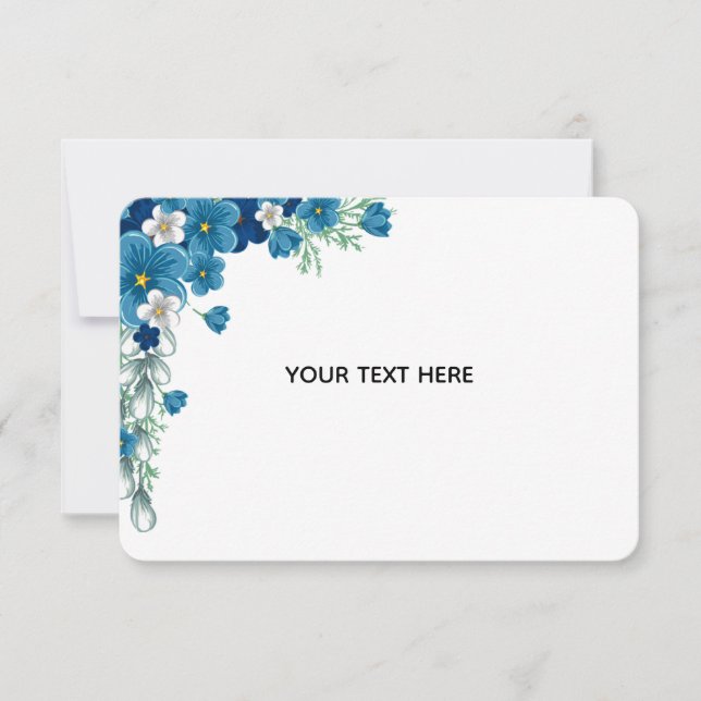 Create Your Own Floral RSVP Card (Front)