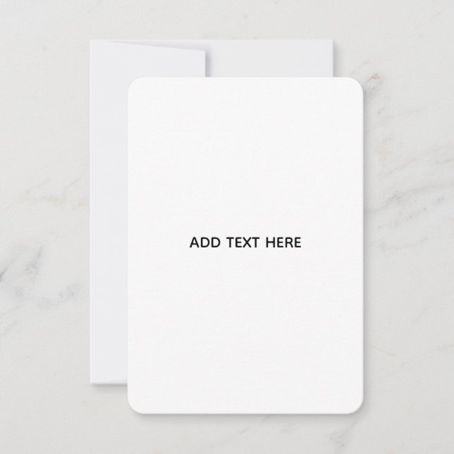 Create Your Own Floral  RSVP Card (Front)