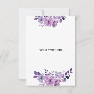 Create Your Own Floral RSVP Card