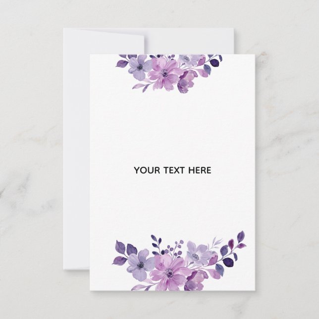 Create Your Own Floral RSVP Card (Front)