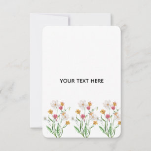 Create Your Own Floral RSVP Card