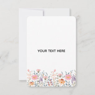 Create Your Own Floral RSVP Card