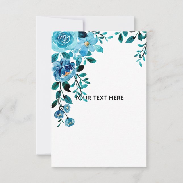 Create Your Own Floral RSVP Card (Front)