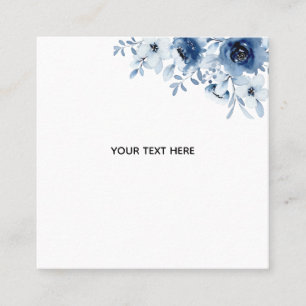 Create Your Own Floral Square Business Card