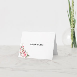 Create Your Own Floral Thank You Card