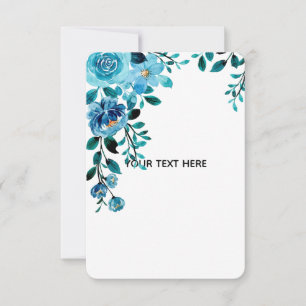 Create Your Own Floral Thank You Card