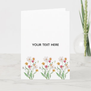 Create Your Own Floral Thank You Card
