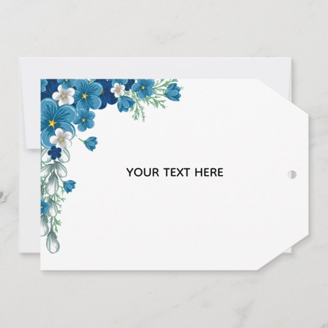 Create Your Own Floral Thank You Card (Front)