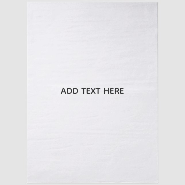 Create Your Own Floral  Tissue Paper (Front)