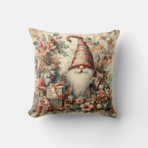 Create Your Own Floral Victorian Christmas Gnome Cushion