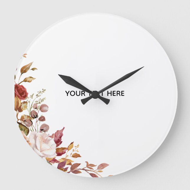 Create Your Own Floral Wall Clock (Front)