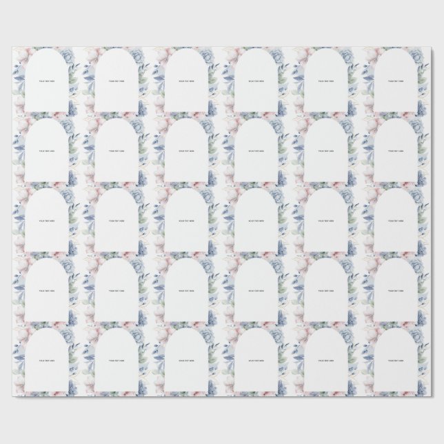 Create Your Own floral  Wrapping Paper (Flat)