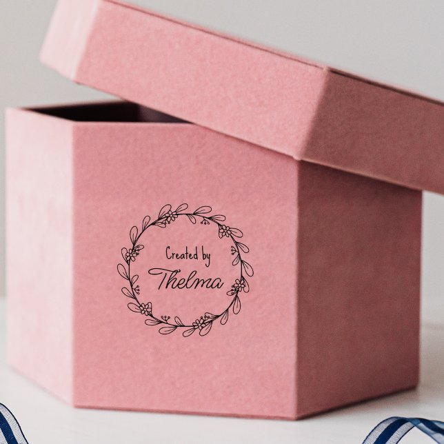 Create Your Own Flower Logo  Rubber Stamp (Creator Uploaded)