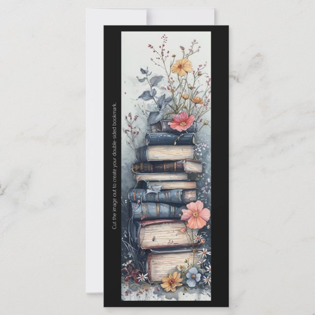 Create Your Own Flower Magic Book Stack Bookmark (Front)