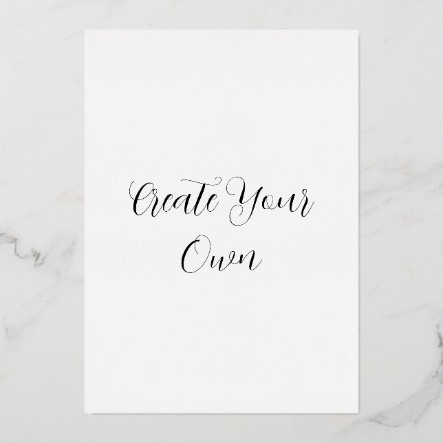 Create your own Foil Holiday Card (Front)