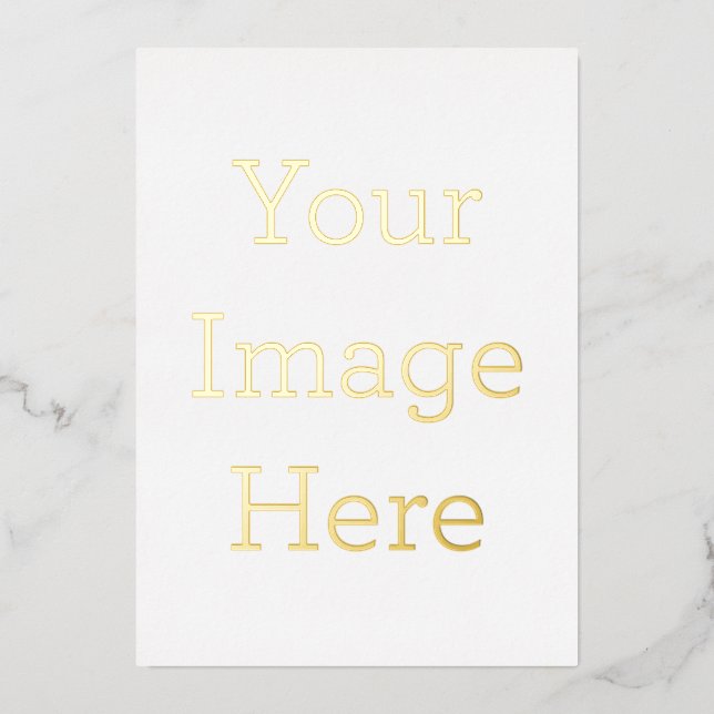 12.7cm x 17.8cm Foil holiday Card (Front)
