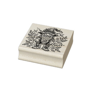 Create Your Own Forest Gnome Wizard Rubber Stamp