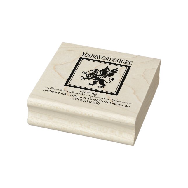 Create Your Own Framed Ancient Griffon Rubber Stamp (Stamp)