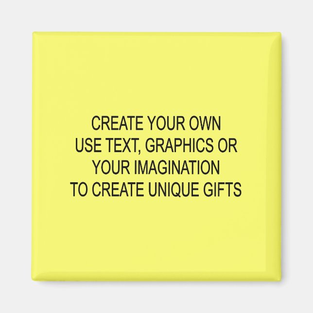 Create Your Own Fridge Magnets (Front)