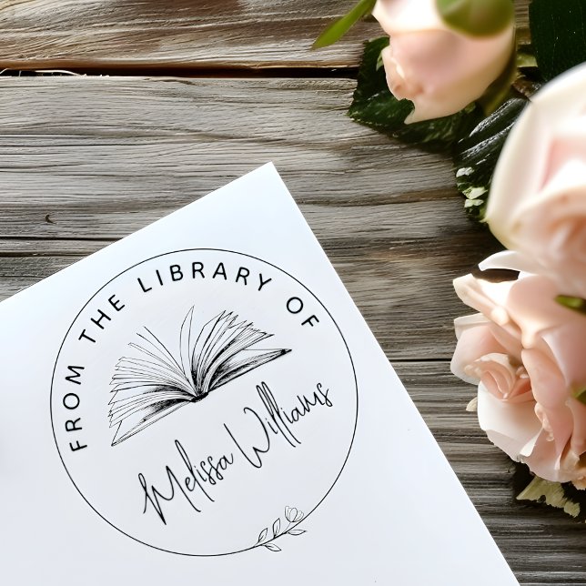 Create your own 'From the Library of' Bookplate Self-inking Stamp (Creator Uploaded)
