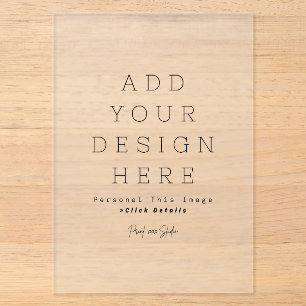 Create Your Own Frosted Acrylic Invitations