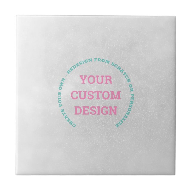 Create Your Own Fully Customised Ceramic Tile (Front)