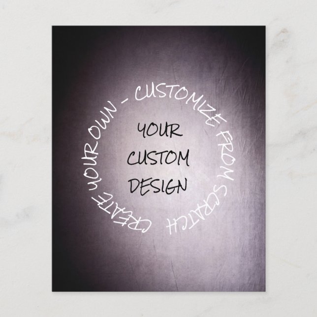 Create Your Own Fully Customised Flyer (Front)