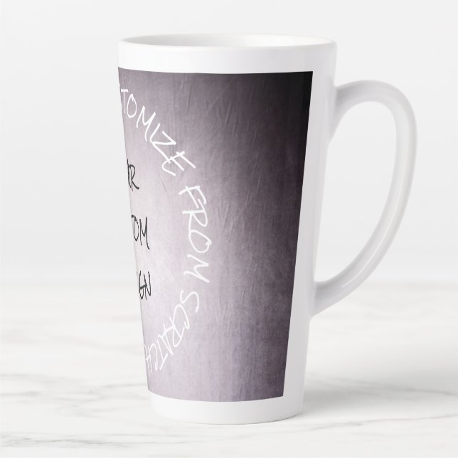 Create Your Own Fully Customised Latte Mug (Right)
