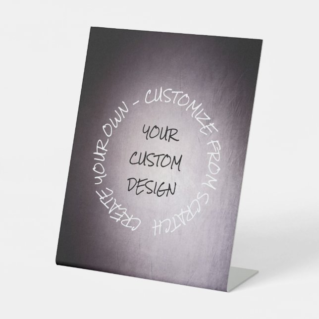 Create Your Own Fully Customised Pedestal Sign (Front)