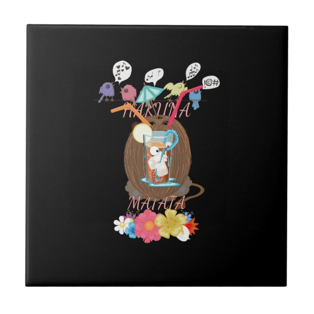 Create Your Own Fun Summer Time Beach Party Ideas Ceramic Tile (Front)