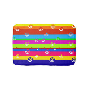 CREATE YOUR OWN Funky Stripes Bath Mat