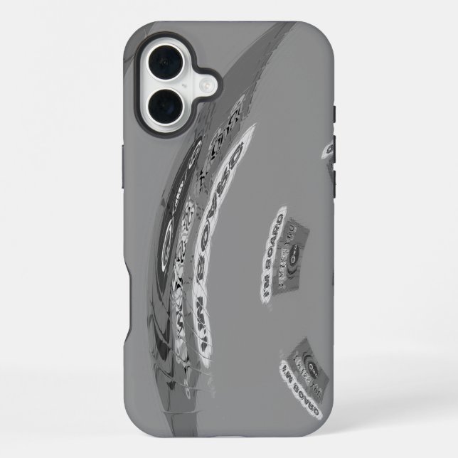 Create Your Own Funny  Bored iPhone Case (Back)