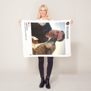 Create your Own Funny Social Media Viral DIY Fleece Blanket